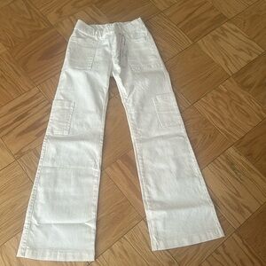 White flog size 24 cargo pants. Brand new with tags